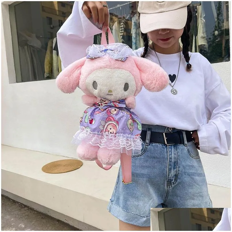 Plush Backpacks 2023 Womens Bag Japanese Sweet Harajuku Contrast Backpack Drop Delivery Toys Gifts Stuffed Animals Dhsul