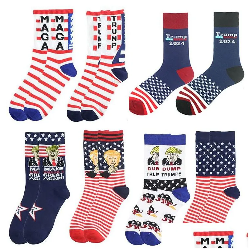 trump 2024 socks make america again favor stockings for adults women men universal cotton sports