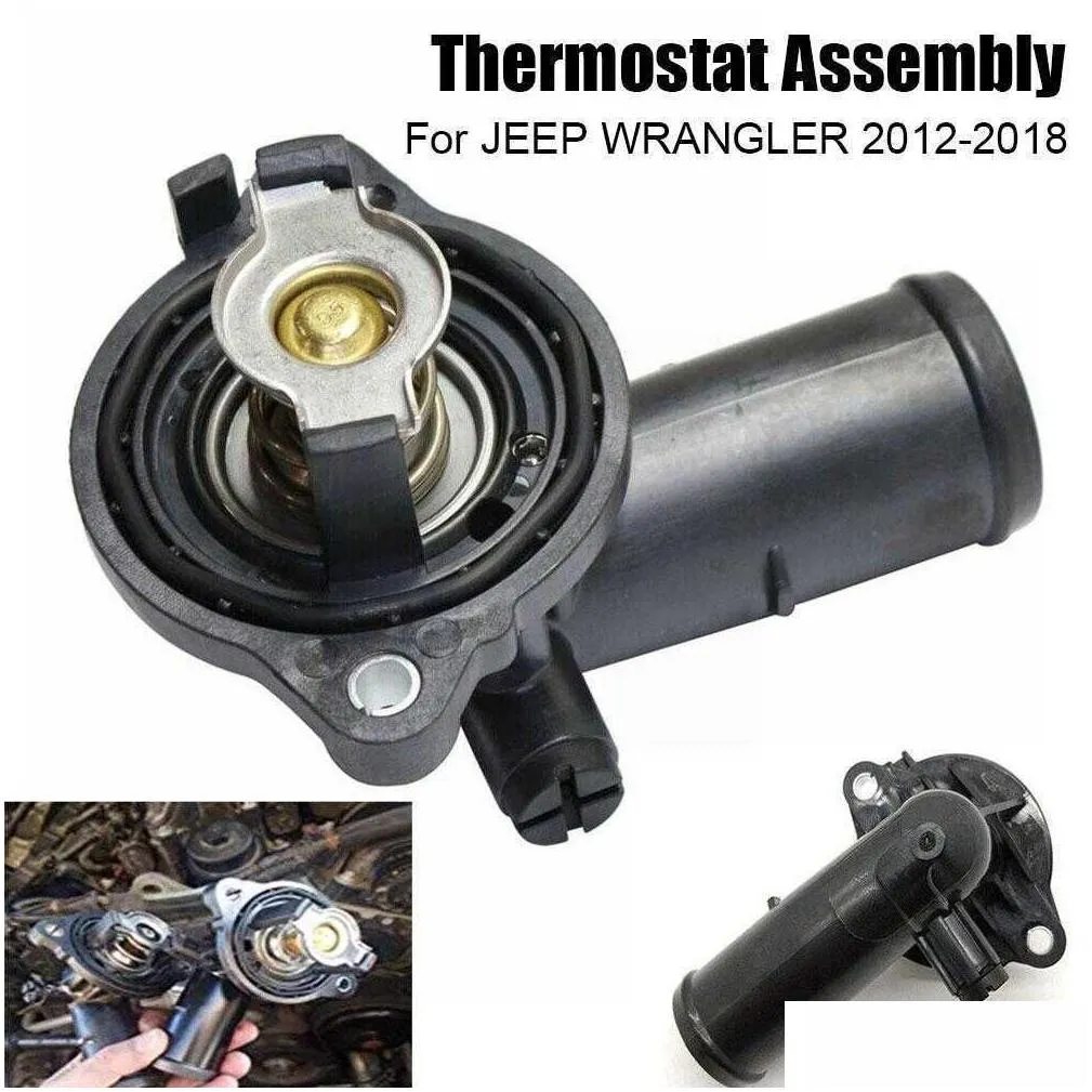 Car Other Auto Electronics New Coolant Thermostat Housing Oem For Dodge Durango Jeep Grand Cherokee 2011- 5184651Ag 05184651Ah 5184651 Dhw9H