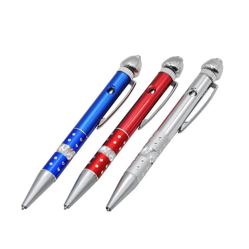 pen shaped smoking pipes portable metal pipe detachable accessories