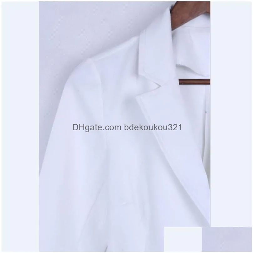 Women`S Suits & Blazers Womens White Ladies Blazer Dress Women Suit Winter Y Long Sleeve Party Female Button Girl Jacket 2021 Drop De Dhlyo