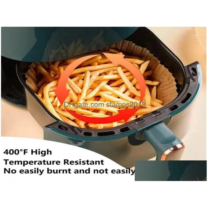 air fryer disposable paper parchment wood pulp steamer cheesecake air fryer accessories baking paper