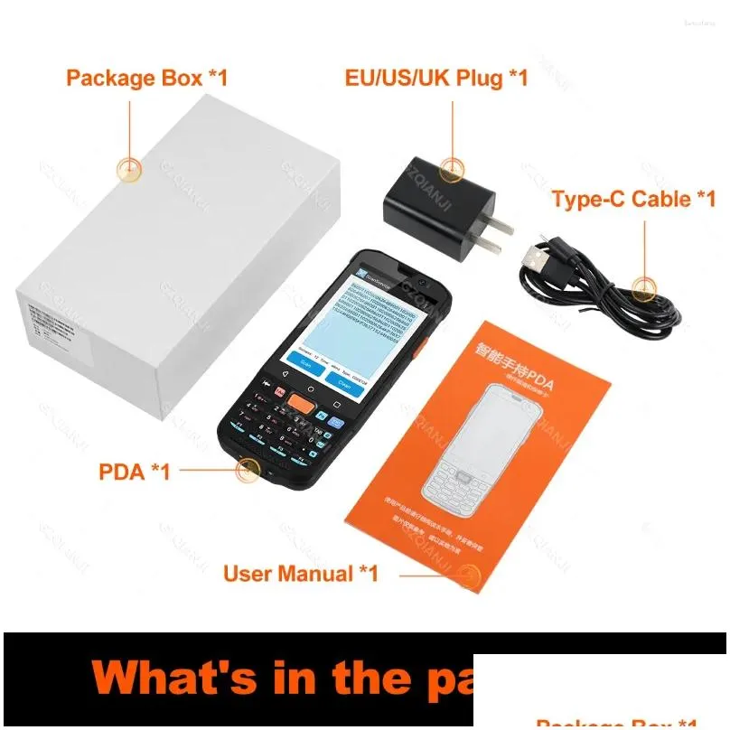 Android 11 PDA 4G Handheld Terminal With 1D 2D QR Barcode Scanner Reader IP65 Data Collector For Warehosue Inventory Management