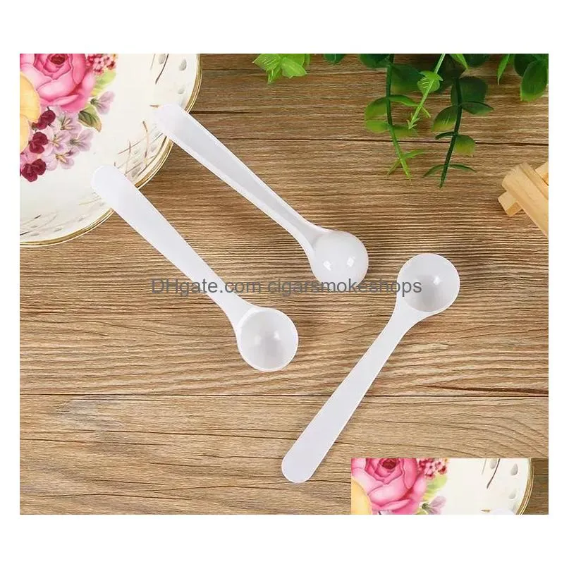 Spoons 1G/2Ml Plastic Measuring Spoon For Coffee Milk Protein Powder Kitchen Scoop 916 Drop Delivery Home Garden Kitchen, Dining Bar F Dhvyb