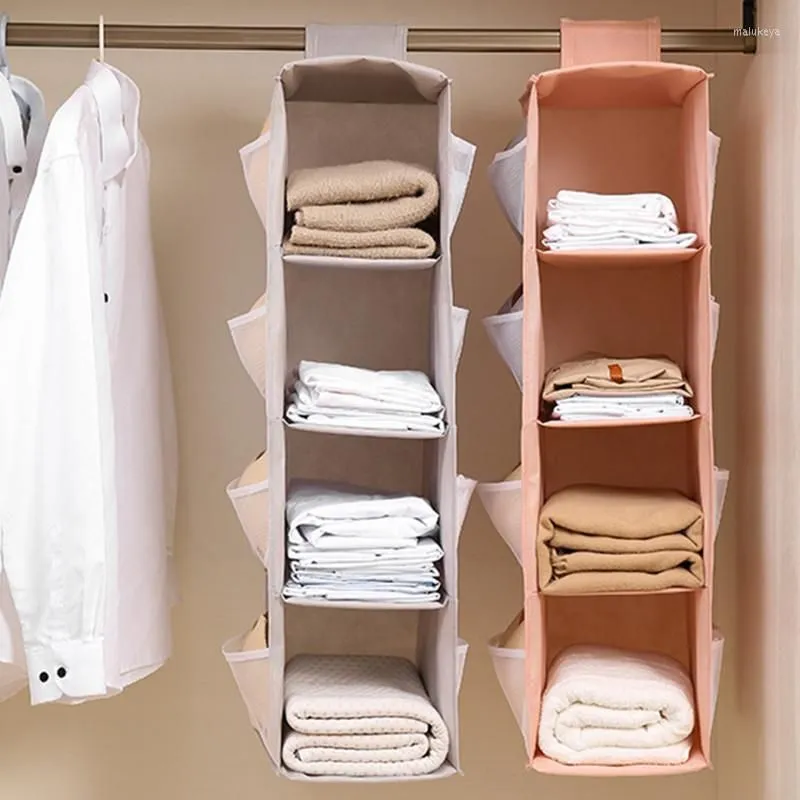 Storage Boxes 2/3/4 Layer Wardrobe Underwear Hanging Bag Household Rack Panties Socks Bra