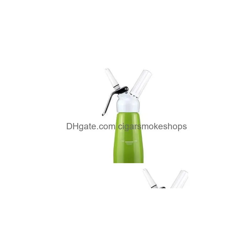 Ice Cream Tools 500Ml Dispenser Whipped Whipper Artisan With Decorating Nozzles Made Of Aluminum Ss1213 Drop Delivery Home Garden Kitc Dhpde