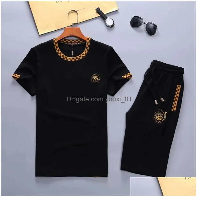 Men`S Tracksuits Summer Designer Mens Sets Jogger Sweatshirts Sports Sporting Suit Men Women Short Sleeve Sweat Suits Plover Designs Dhorz