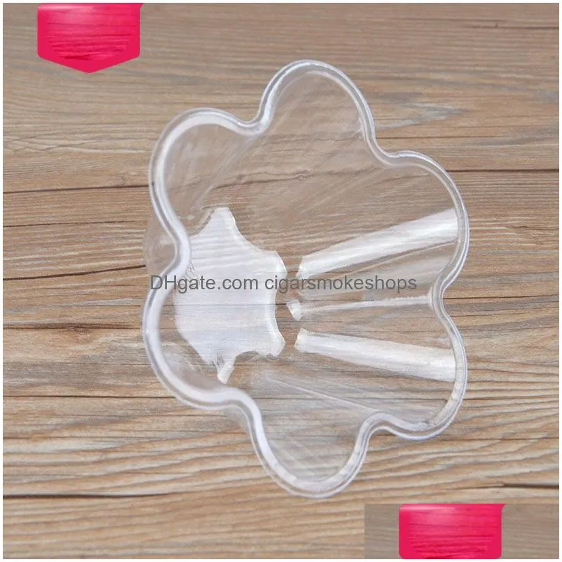 Ice Cream Tools Disposable Plastic Bowls Flower Shape Clear Pet Dessert Cup Drop Delivery Home Garden Kitchen, Dining Bar Kitchen Dhpv7