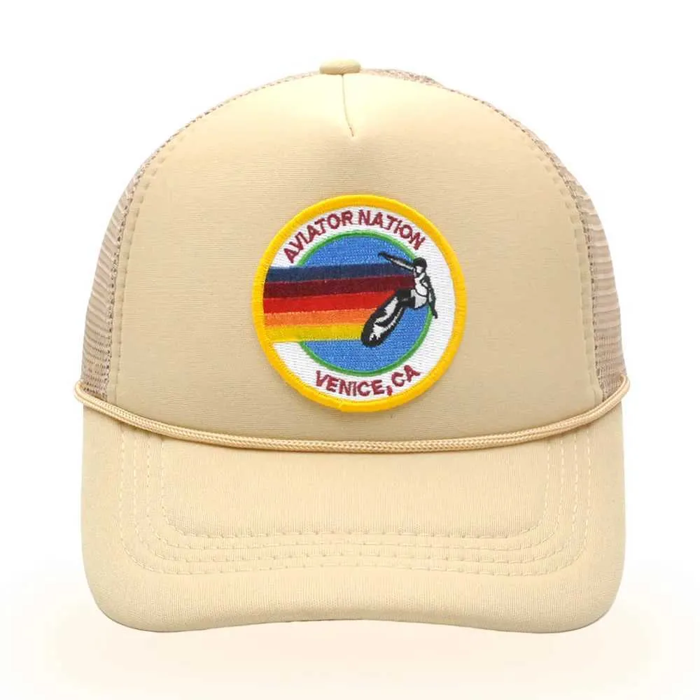 Ball Caps AVIATOR NATION Trucker Hat Surf Woman Baseball Cap Pool Party Hat Ventilate Beach Mesh Caps Q240403