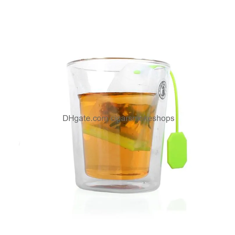 Tea Strainers Strainer Bags Food Grade Sile Coffee Loose Leaves Infusers Corrosion Resistance Safe Non-Toxic No Smell Kitchen Tool 930 Dhx74