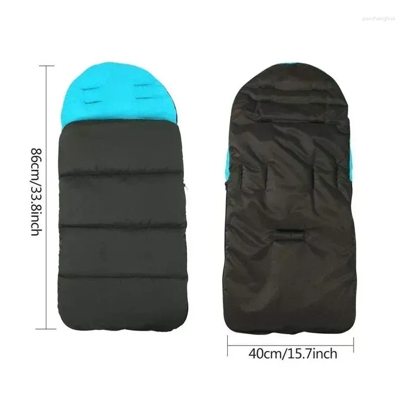 Stroller Parts Universal Winter Baby Sleeping Bag Footmuff Warm Zipper Sleep Sack Seat Cushion Kids Windproof Born Accessories