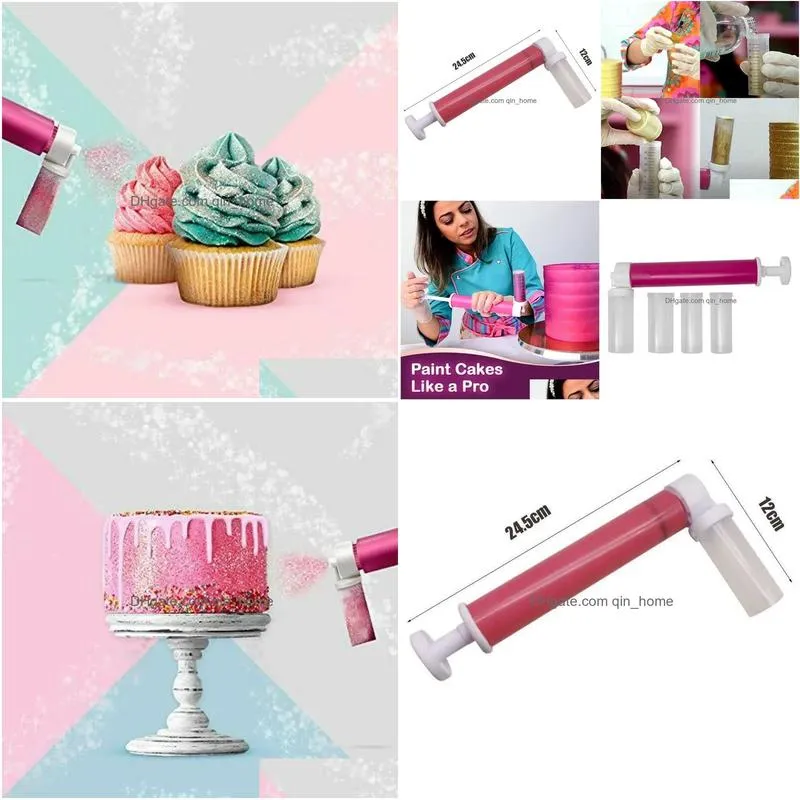 cake manual airbrush spray gun decorating spraying coloring baking decoration cupcakes desserts kitchen pastry tool