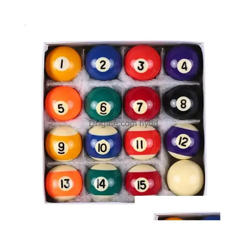 mini billiard balls set 16pcs 25/32/38mm children billiards pool table balls polyester resin small cue balls full set 240327