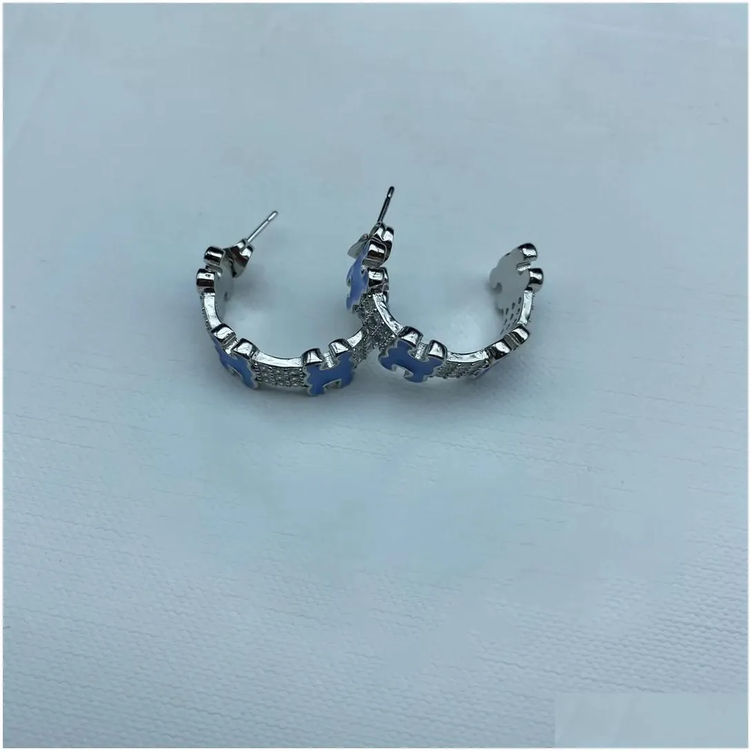 Stud Designer Ns Earrings Gold Plating Fashion Brand Letters Jewelry Famous Triomphes Women Wedding Gift Christmas Drop Delivery Earr Dhvlc