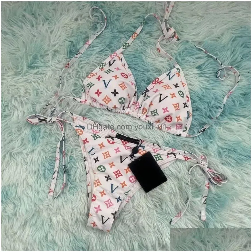 Bras Sets Designer Brand Latest Lace Y Letters Tle Lingerie Set For Women Soft Breathable Comfortable Underwear Bra 2 Colors N3 Drop Dhygi