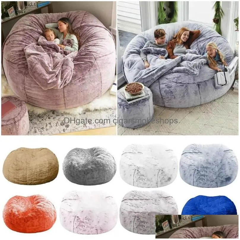 Chair Covers Ers Lazy Sofa Protector Usef Fabric Nt Er Portable Kids Adts Living Room Bed Case Furniture Accessories Drop Delivery Hom Dhhvd