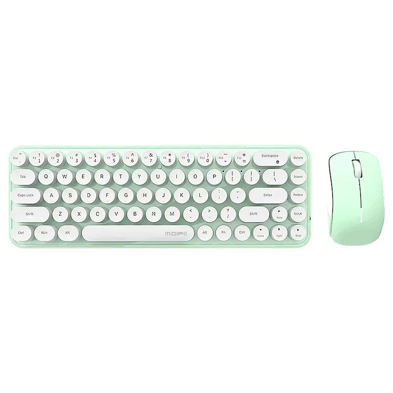 Combos Cute 2.4G Wireless Quiet Mini Keyboard Mouse Combos Set Portable 68 Key Macarone Pink Purple Green For Tablet ipad PC Laptop