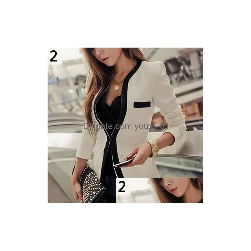 Women`S Suits & Blazers Womens New Arrival Fashion Business Coat Slim Fit Suit Blazer Pockets Long Sleeve Top Drop Delivery Apparel C Dhjeg