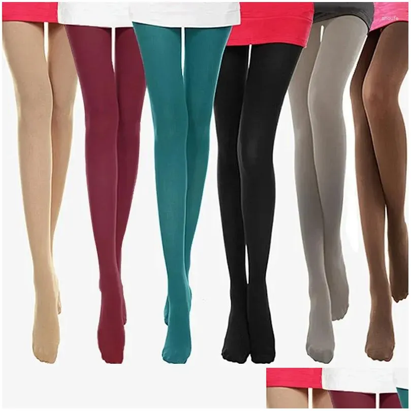 Women Socks Woman Sexy Tights Candy Color Pantyhose Multicolour Velvet Seamless Long Stockings Oversized