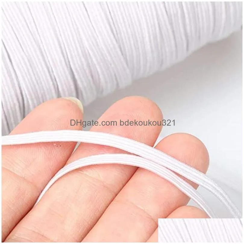 Sewing Notions & Tools M 6Mm Diy Elastic Band Cord Ear Hanging For Mask Rubber Drop Delivery Apparel Dhlsq