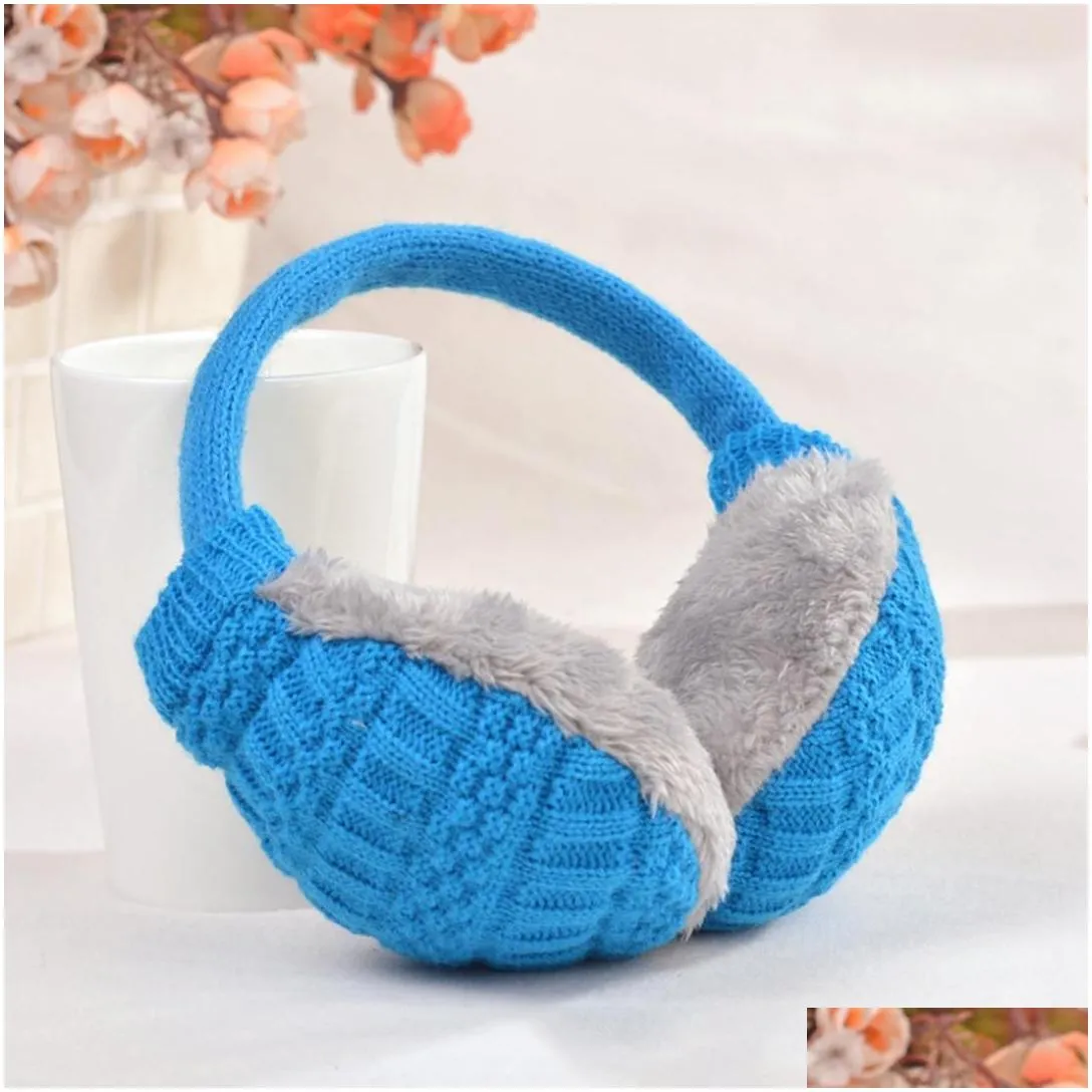 Ear Muffs Top Sell Winter Er Women Warm Knitted Earmuffs Warmers Girls P Earlap Warmer Headband Accessories For Drop Delivery Fashio Dh0Wn