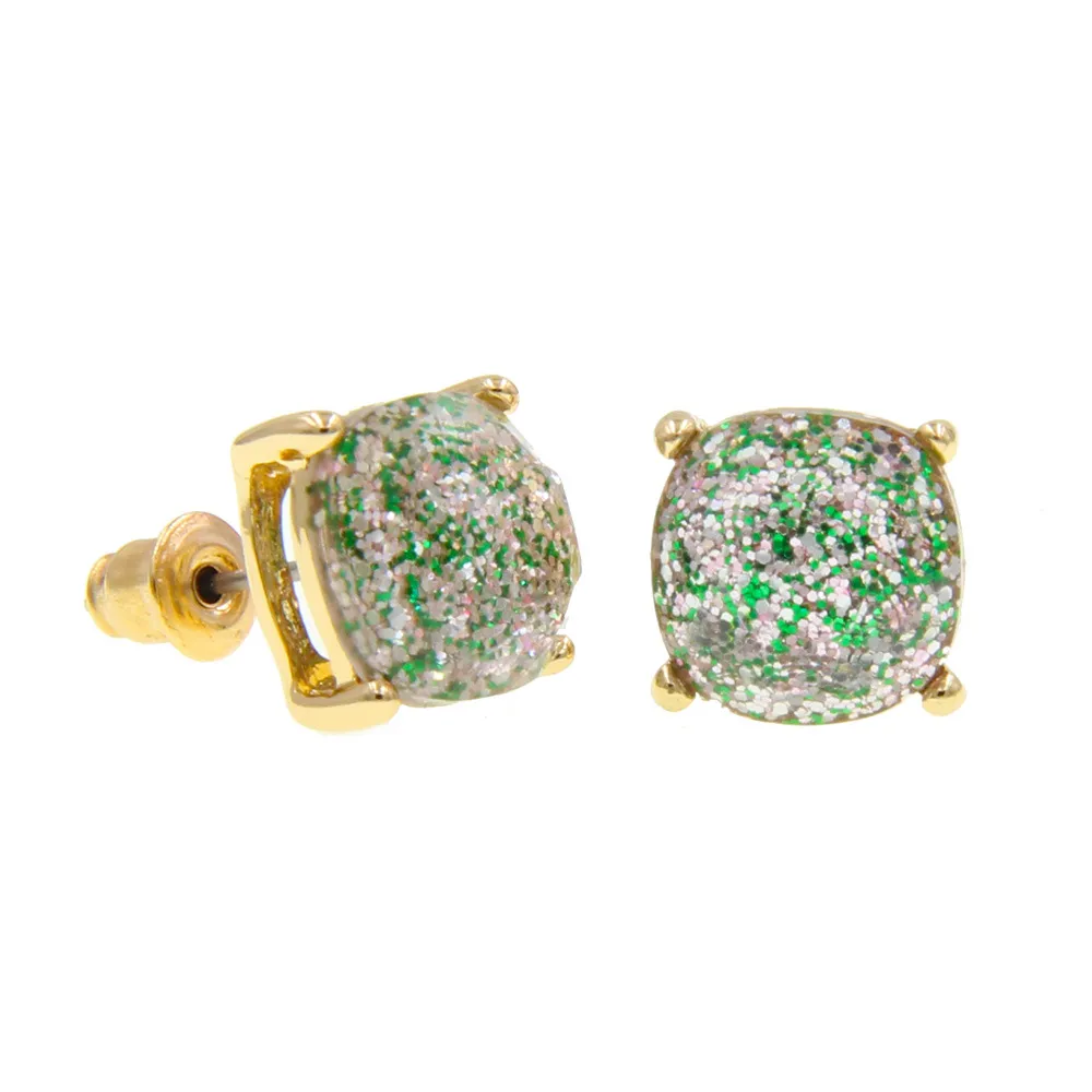 Stud New Design Square Glitter Sweet Earring Party Cute Elegant Selling Drop Delivery Jewelry Earrings Otkze
