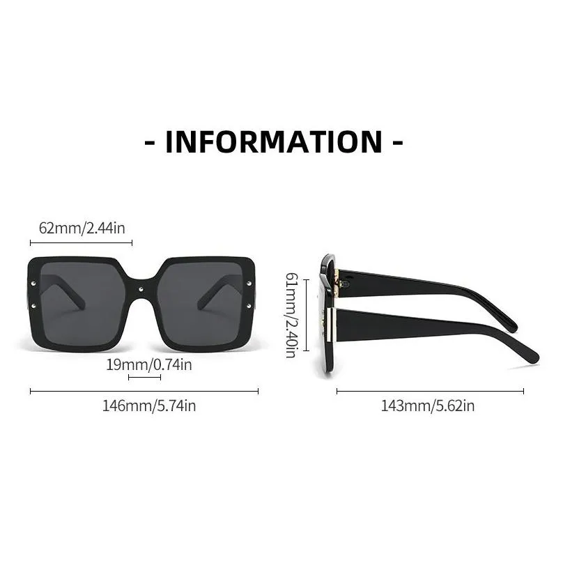 Sunglasses Women Big Frame Letter Sunglass With Stamp Uv Protection Vacation Beach Driving Eyewear Drop Delivery Fashion Accessories Dhtyh