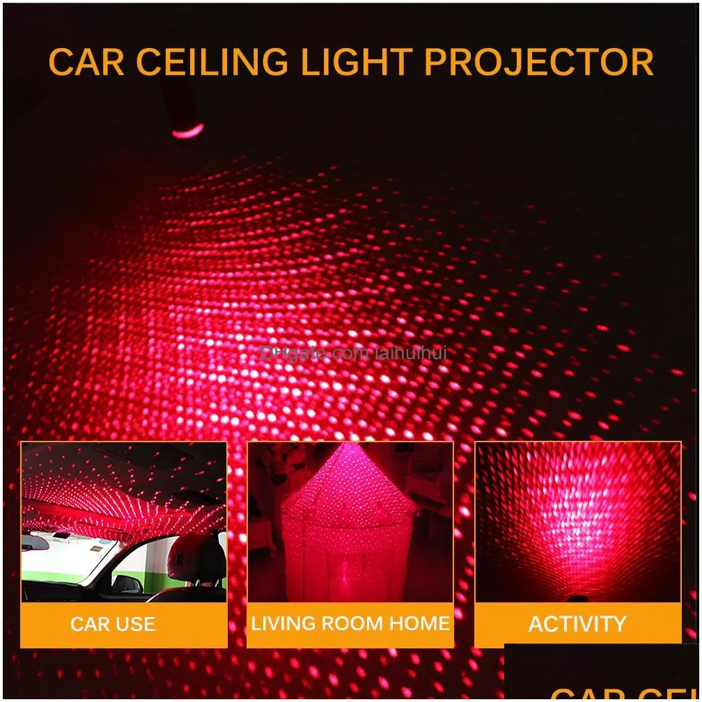 mini led car roof star night lights projector interior ambient atmosphere galaxy lamp christmas decorative light2665115