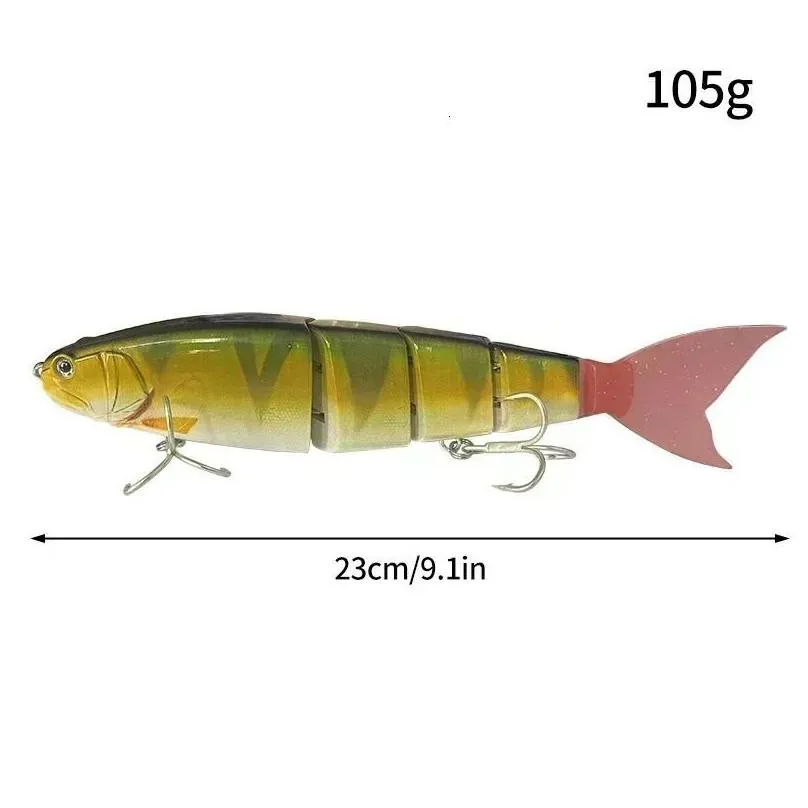 Fishing Hooks M Lure 245Mm Floating/Sinking Lures Joined Nt Big Bait Bass Catfish Hard Swimbait Leurre Peche 240314 Drop Delivery Spor
