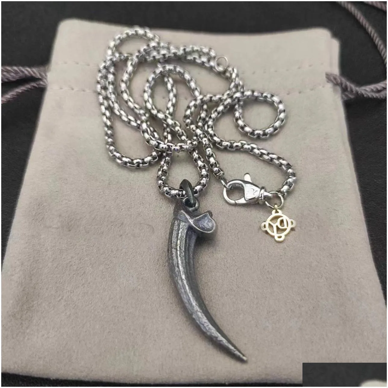 Pendant Necklaces Dy Fashion Necklace Designer High Quality Exquisite Premium Cross Suower Anchor Horn Elegant Lovers Wedding Gift D Dh196