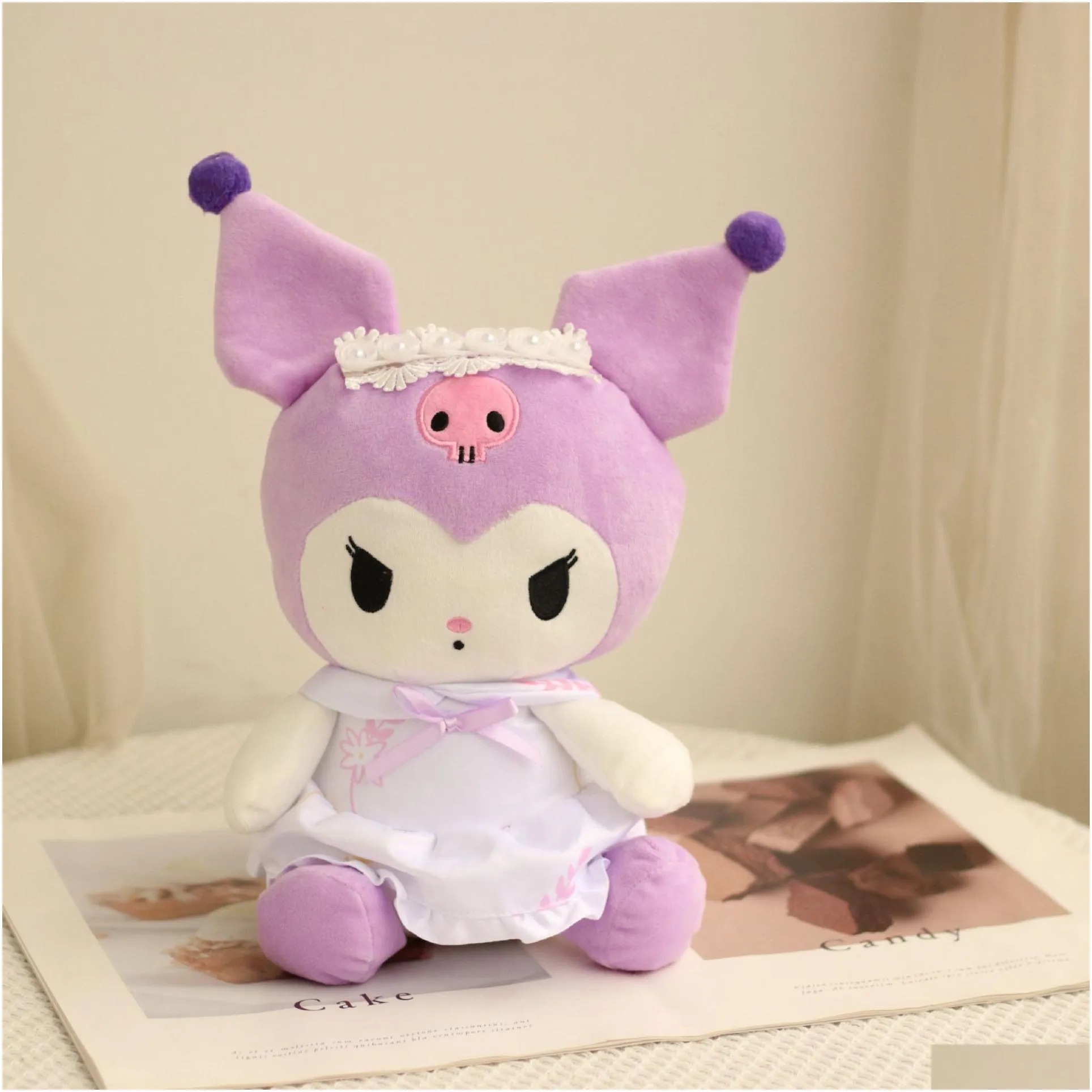 Movies & Tv Plush Toy 2022 25Cm Stuffed Animals Cartoon P Toys Ins Cute Imitation Wholesale Dolls Lovely Maid Outfit Kuromll For Good Dhk4A