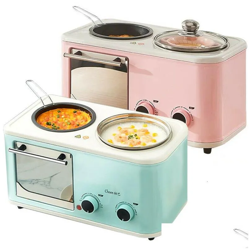 3 In 1 Breakfast Makers Mtifunctional Hine Bread Toaster Electric Mini Oven Dog Hinee Matic Small Sand 230 Drop Delivery Dhhgn