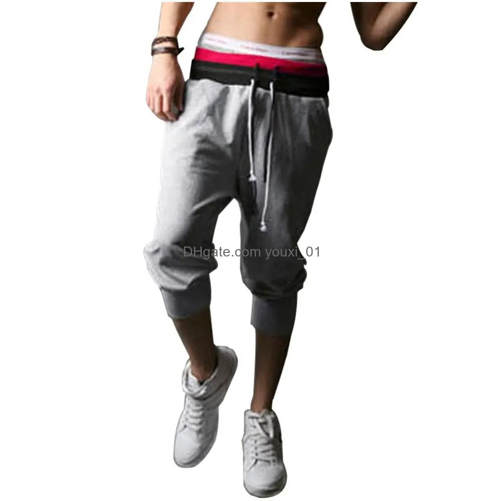 Men`S Shorts Summer Style Mens Harem Sport Athletic Baggy Gym Jogger Joggin Cotton Blends Size Drop Delivery Apparel Clothing Dhbqp