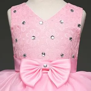 girl pink dress