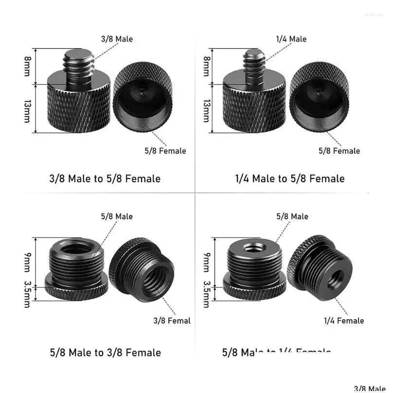 Computer Cables Microphone Stand Mic Boom Set Thread Adapters-5/8 Female To 3/8 Male And 5/8 1/4 Etc.