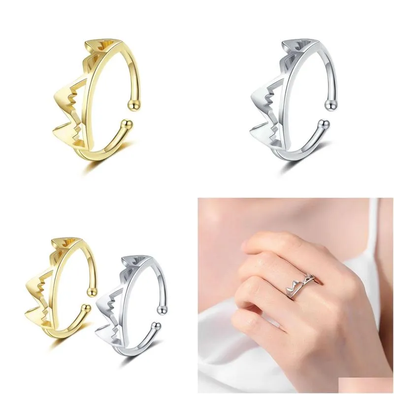 Fashion Adjustable Wind Mountain Shape Index Finger