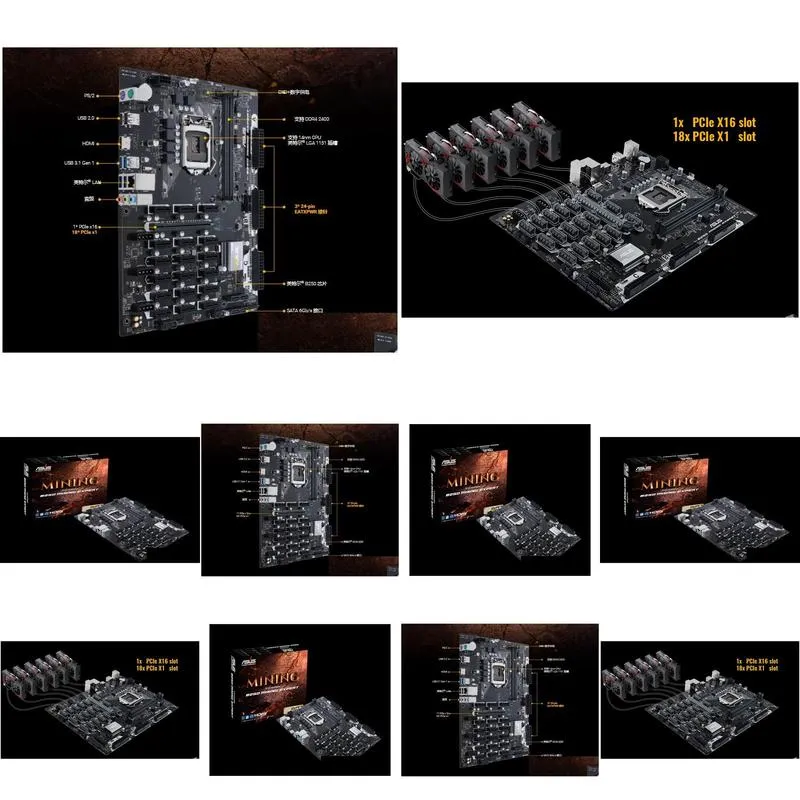 Computer motherboard ASUS B250 MINING EXPERT012345675746259