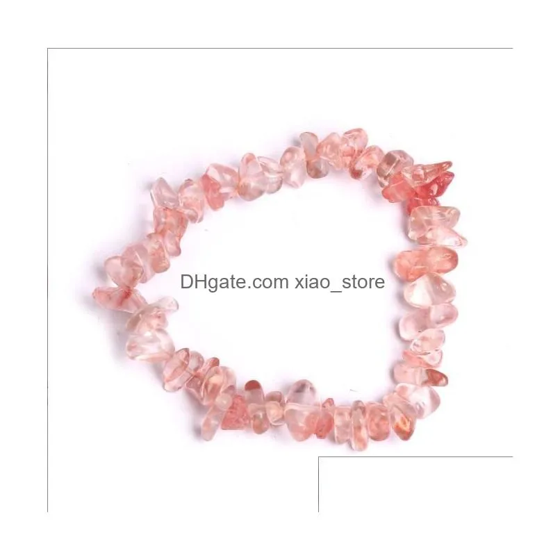 natural healing crystal beaded strands bracelet sodalite chip gemstone 18cm stretch natural stone jewelry for women girls bracelets