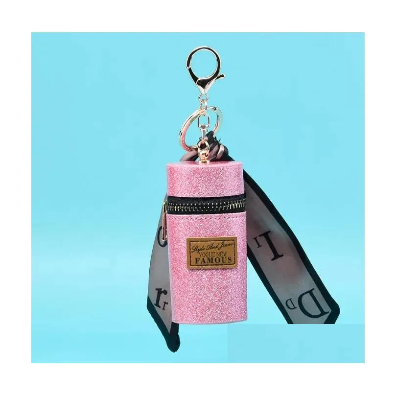 Key Rings Designer Mini Bag Silk Scarf Lipstick  Keychains Purse Pendant Car Keyring Chain For Women Drop Delivery Jewelry Dhtie