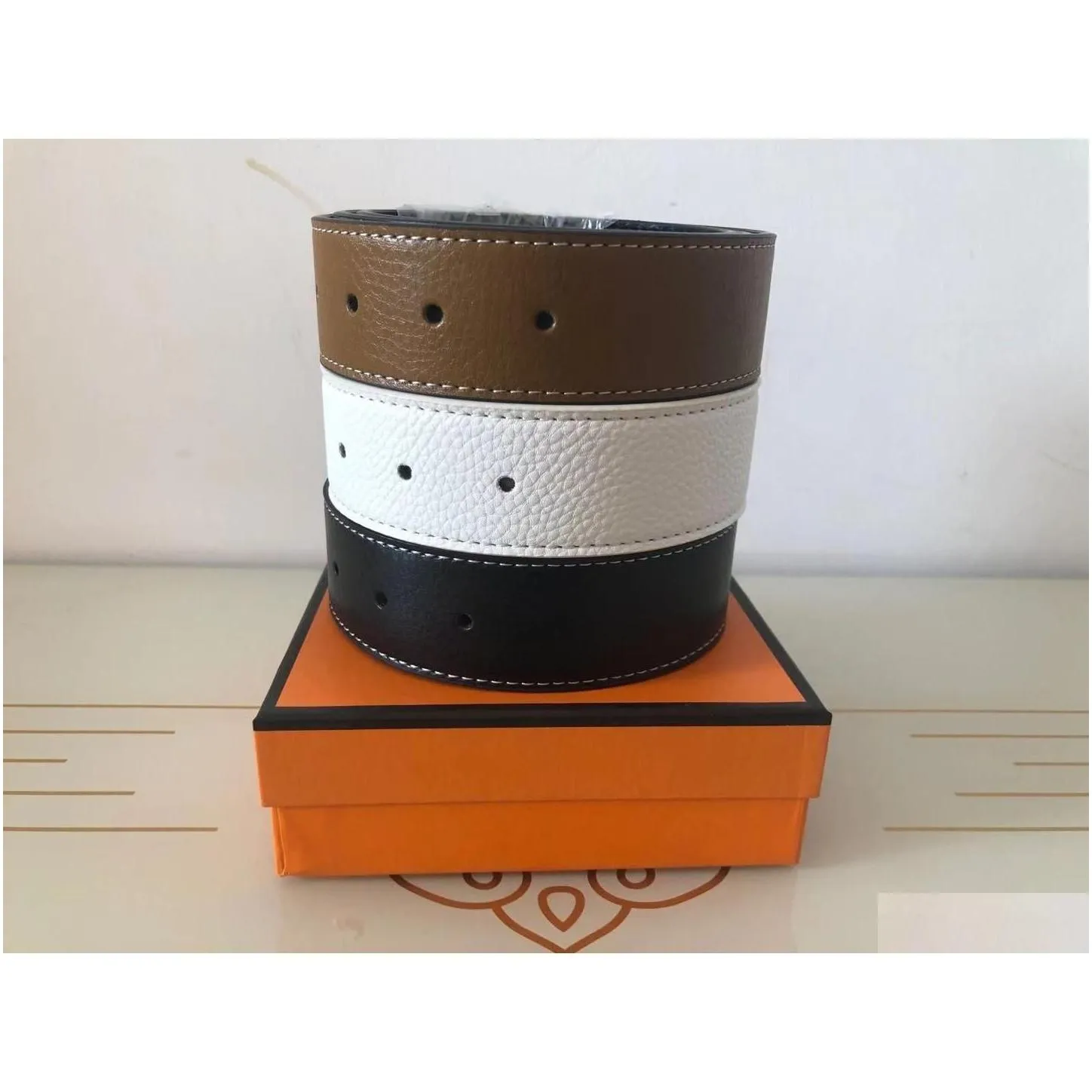 Belts Fashion Designer Belt For Men Women With Big Buckle Top High Quality Luxury Classic H Brand No Box And Bag Drop Delivery Access