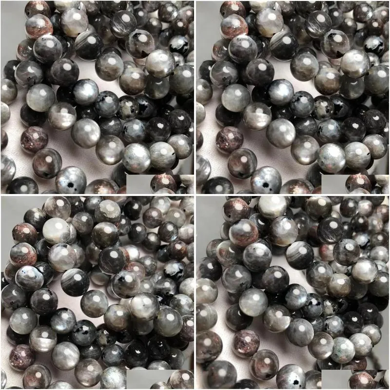 Loose Gemstones Meihan Free Natural Starlight Sunstone Round Beads Gemstone For Jewelry Making