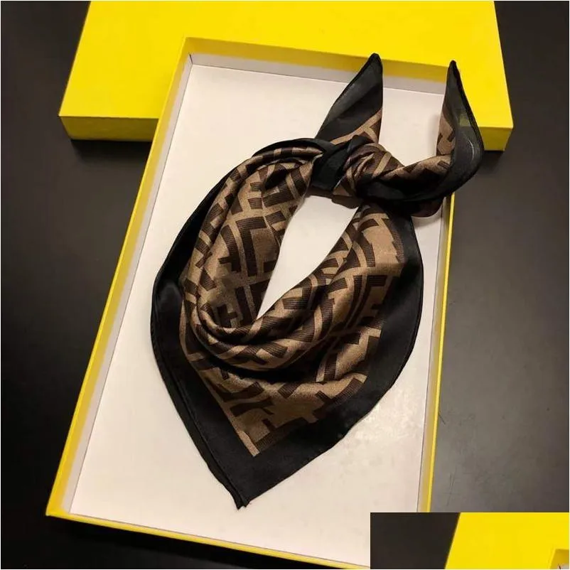 Scarves Designer Woman Silk Scarf Fashion Letter Headban Small Variable Headscarf Accessories Activity Gift Drop Delivery Hats, Gloves Dhvn0