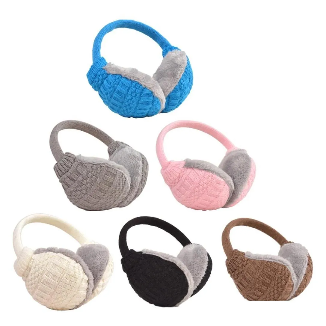 Ear Muffs Top Sell Winter Er Women Warm Knitted Earmuffs Warmers Girls P Earlap Warmer Headband Accessories For Drop Delivery Fashio Dh0Wn