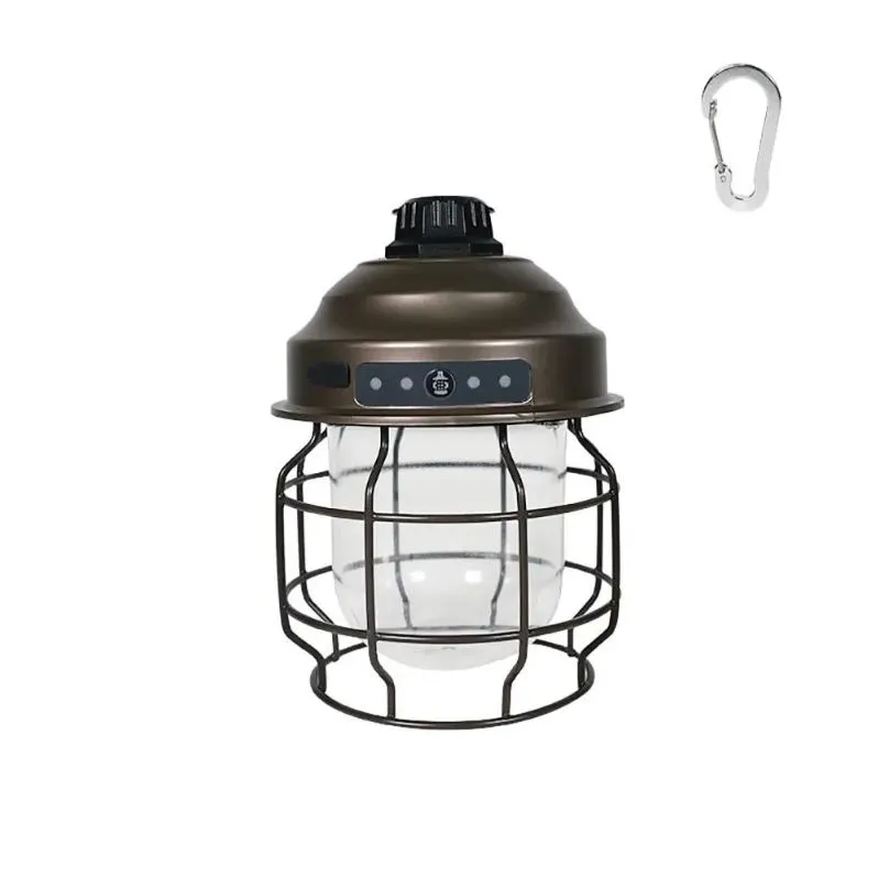 Portable Lanterns LED Working Light Oudoor Hooking Camping Lamp 3 Modes Torch Emergency Waterproof Inspection Warm