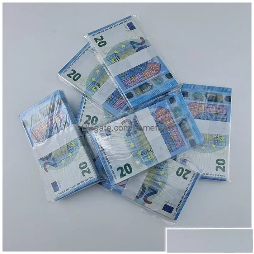 other festive party supplies wholes prop money copy 10 20 50 100 fake notes faux billet euro play collection gifts5315k d homefavor