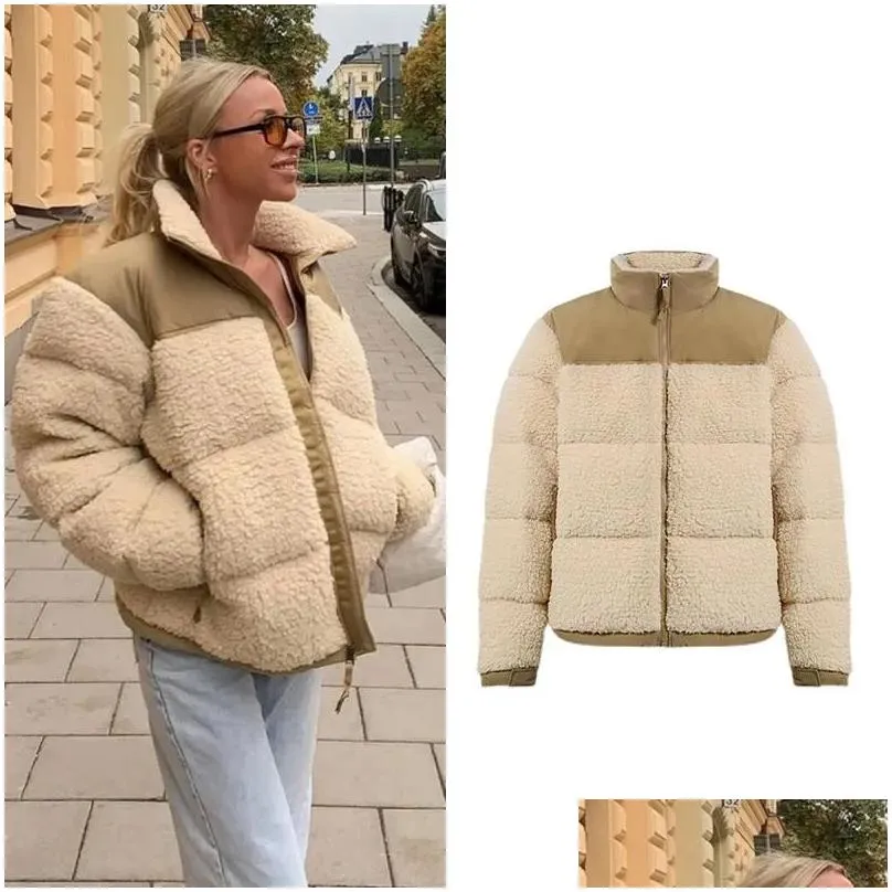 Women`s Jackets Winter Fleece Jacket Women Faux Shearling Outerwear Coats Female Suede Fur Coat Men Warm Thickened Lamb Puffer