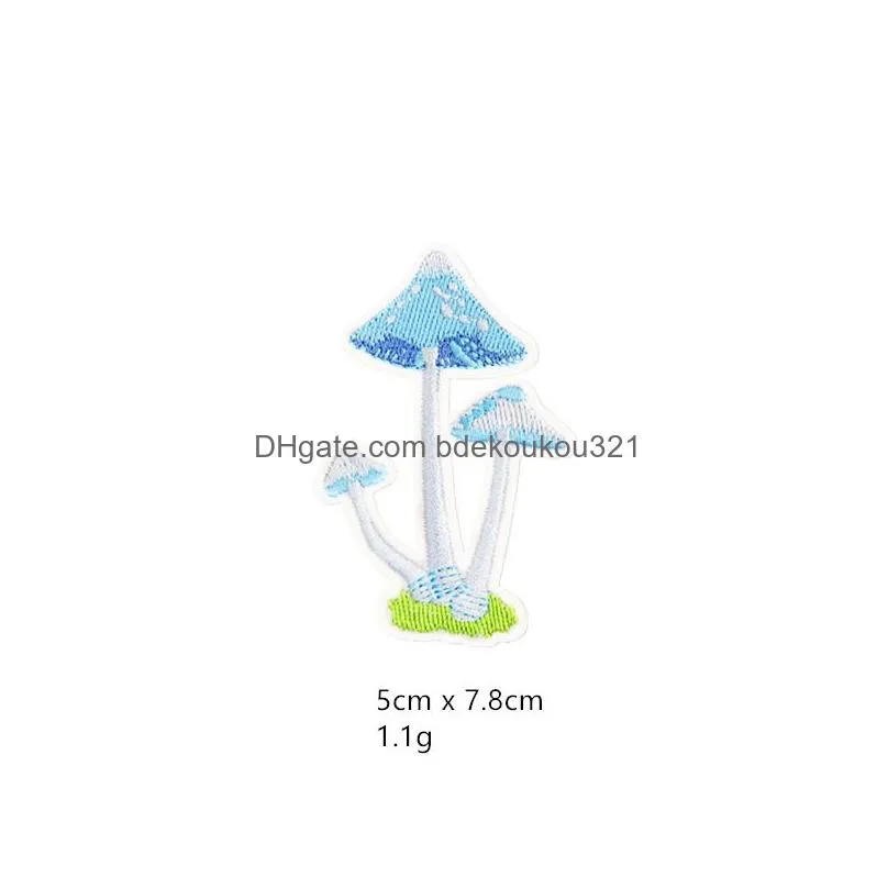 Sewing Notions & Tools Mushroom Applique Embroidered Es On Kids Clothes Diy Iron For Clothing Shoes Bags Stickers Cartoon Badges Drop Dhhtd