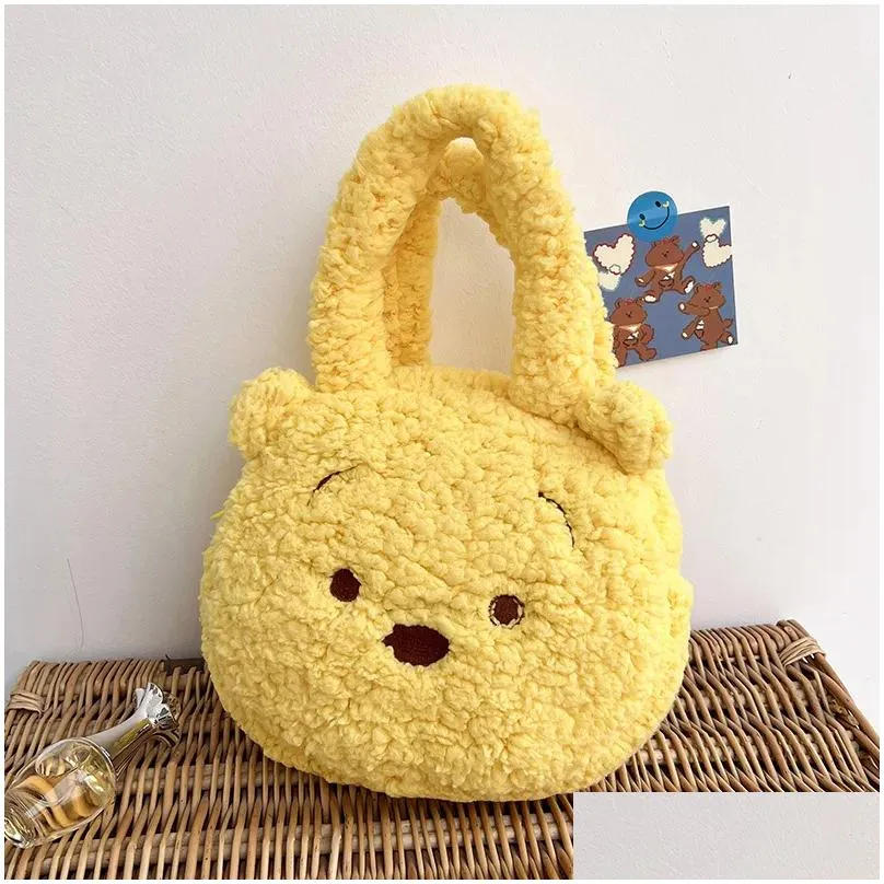 Handbags Japanese Matsu Series Stberry Bear Girl New P Toy Doll Handbag Sweet Lamb Veet Crossbody Bag Drop Delivery Baby, Kids Materni Dhhkn