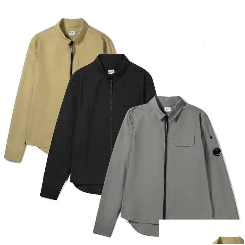 Men`s Jackets 2023 Spring Casual Hoodie CP Shirts Long Sleeve Jacket Pocket Company Goggles Lens Decoration Zipper Thin UK High Street Coats Sweatshirts