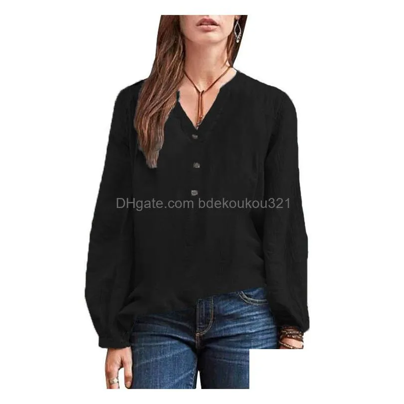 Women`S Blouses & Shirts Fashion 3D Floral Printed Womens Clothing 2022 Spring New Streetwear Casual Loose Long Sleeve Plus Size 5Xl Dhbns